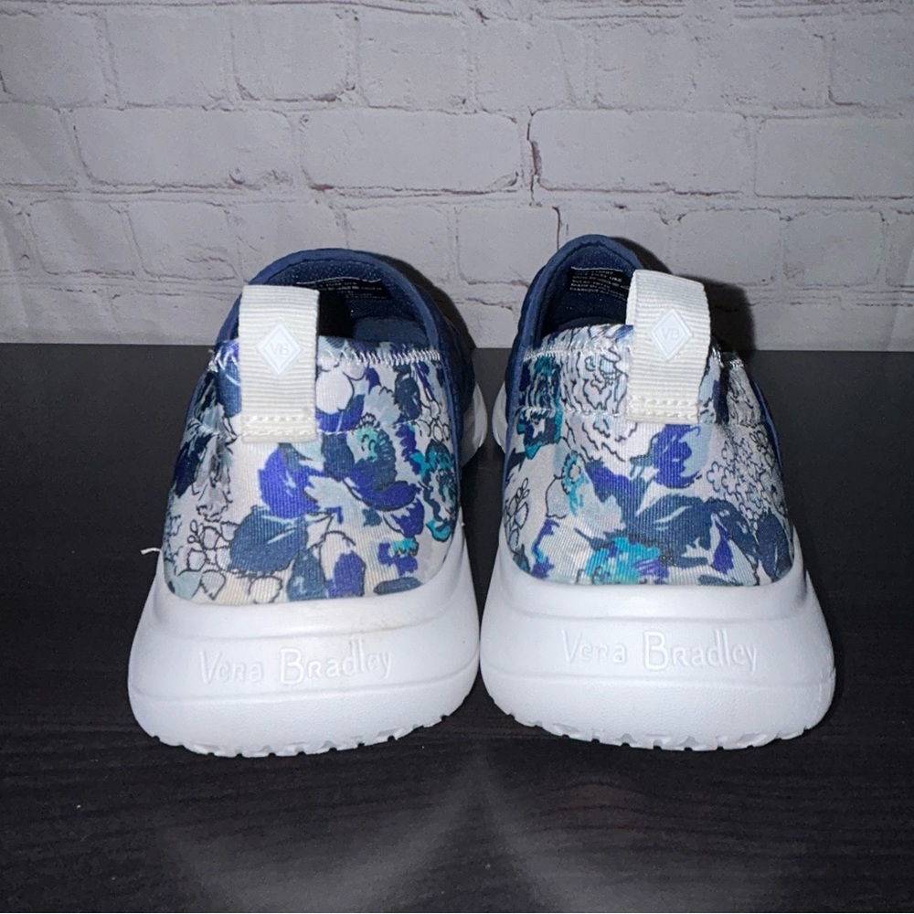 Vera Bradley Exuberant Floral Frosty Slate Cloud Convertible Slip-On Shoe size 8 - Picture 6 of 9
